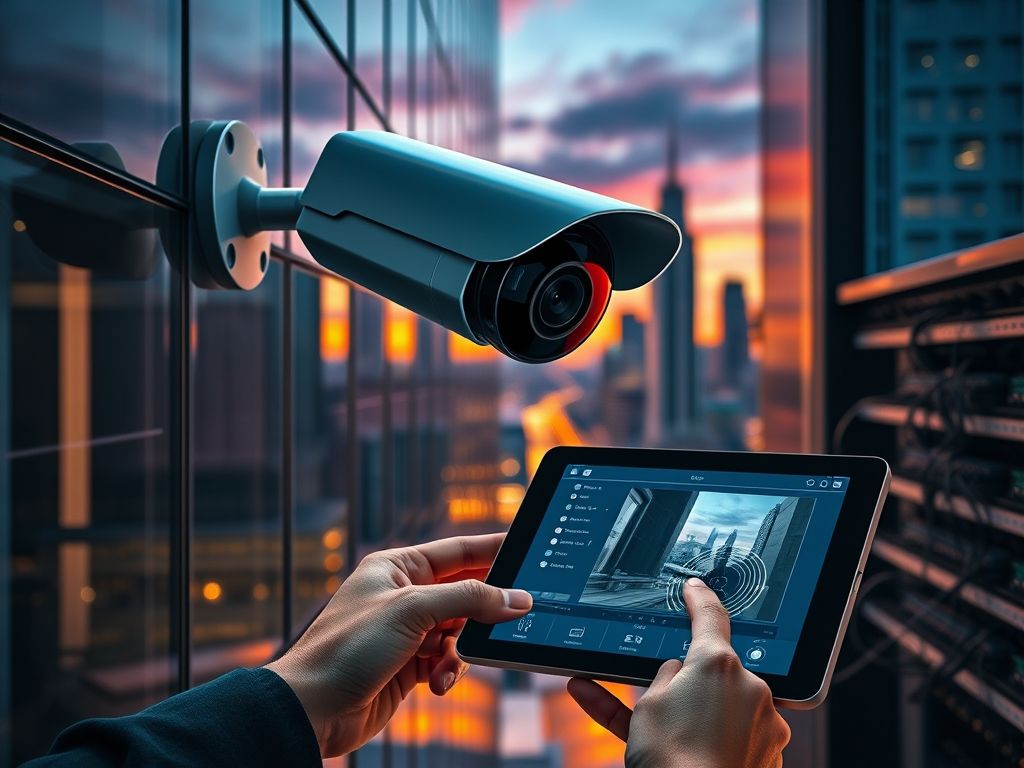 Câmera de Segurança com Ajuste Remoto