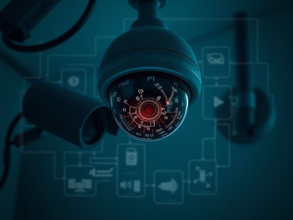Câmera de segurança com alertas de segurança