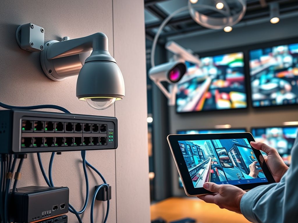 Câmera de segurança com funcionalidades extras Câmera de segurança com funcionalidades extras