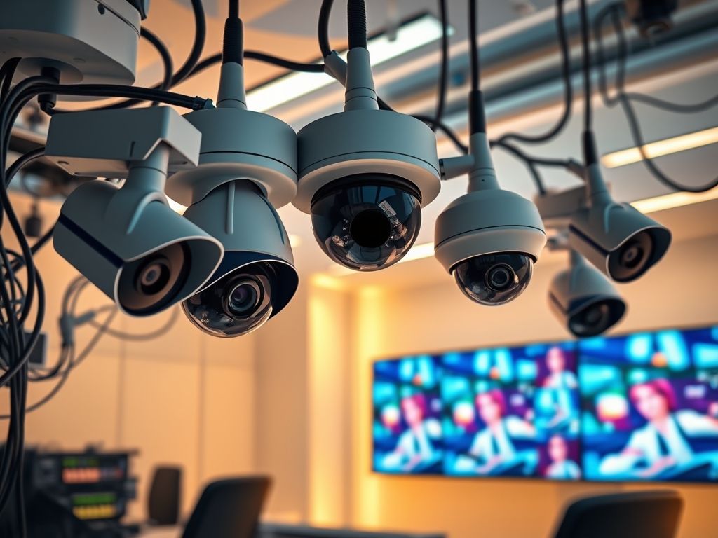 Câmera de segurança com imagem de alta qualidade