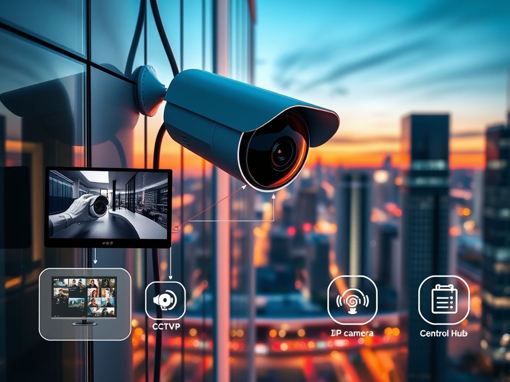 Câmera de segurança com integração a outros sistemas