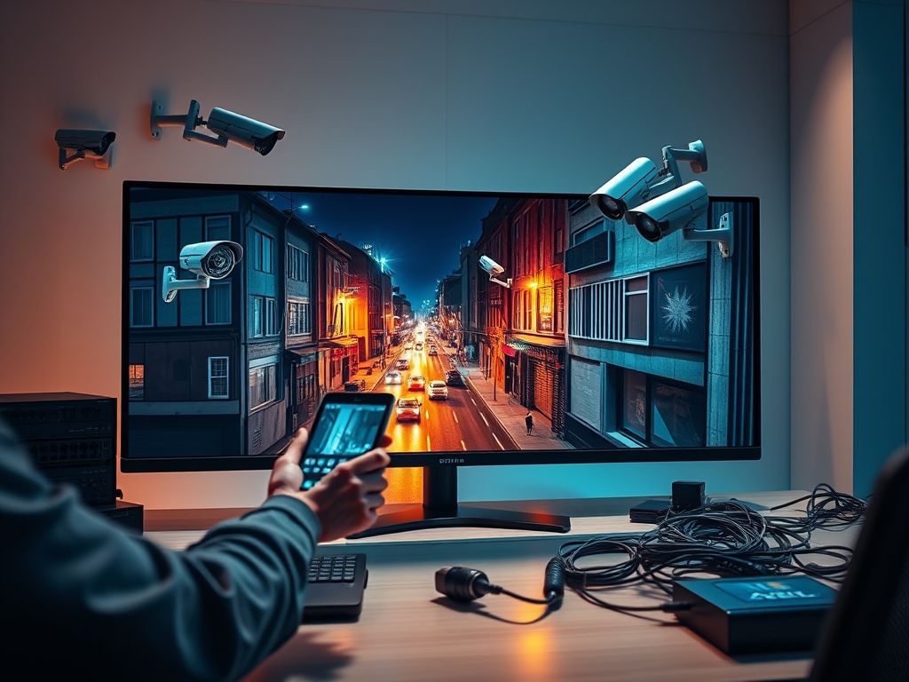 Câmera de Segurança com Monitoramento ao Vivo Câmera de Segurança com Monitoramento ao Vivo