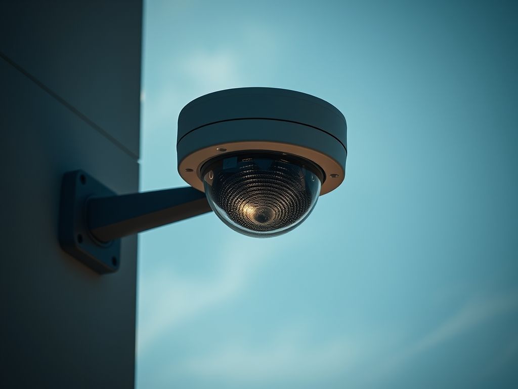 Câmera de segurança com painel solar