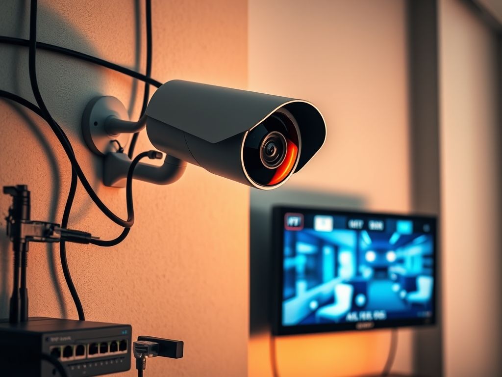 Câmera de segurança com qualidade de som Câmera de segurança com qualidade de som