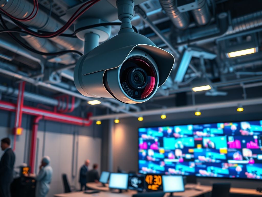 Câmera de segurança com recursos de inteligência artificial