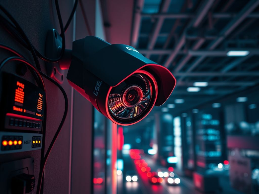 Câmera de segurança com visão infravermelha Câmera de segurança com visão infravermelha