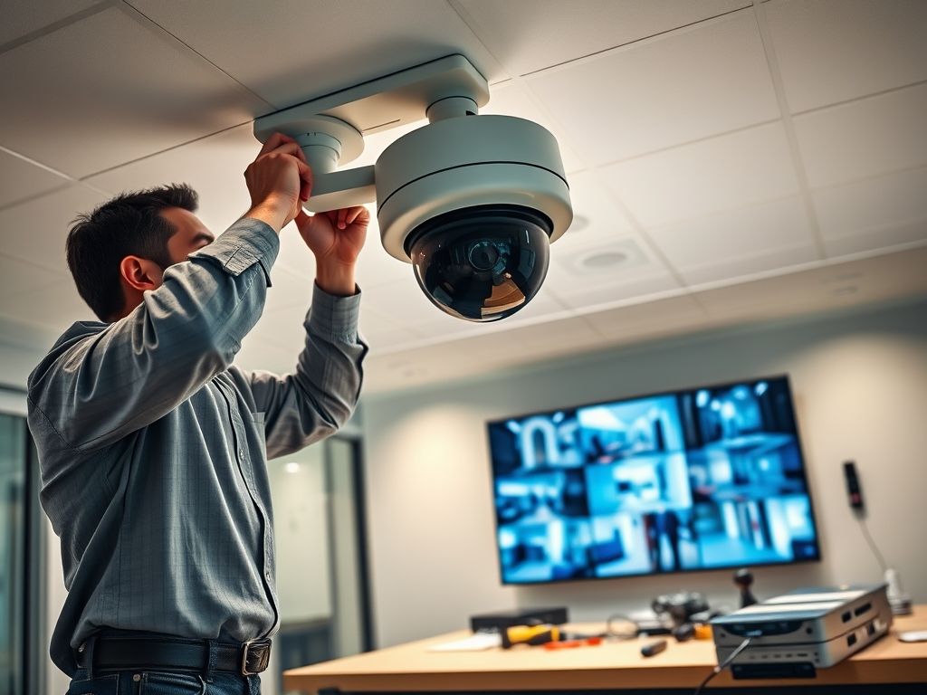 Câmera de segurança para escritório Câmera de segurança para escritório