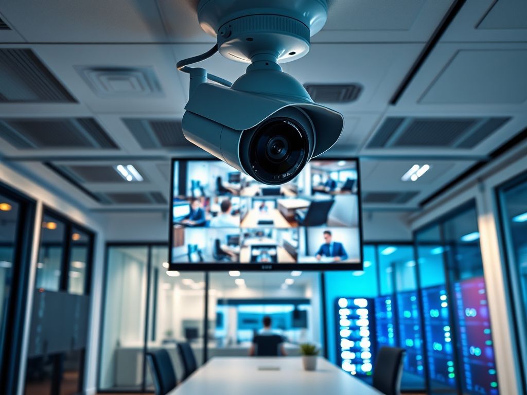 Câmera de segurança para escritórios