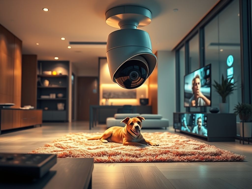 Câmera de segurança para monitoramento de pets