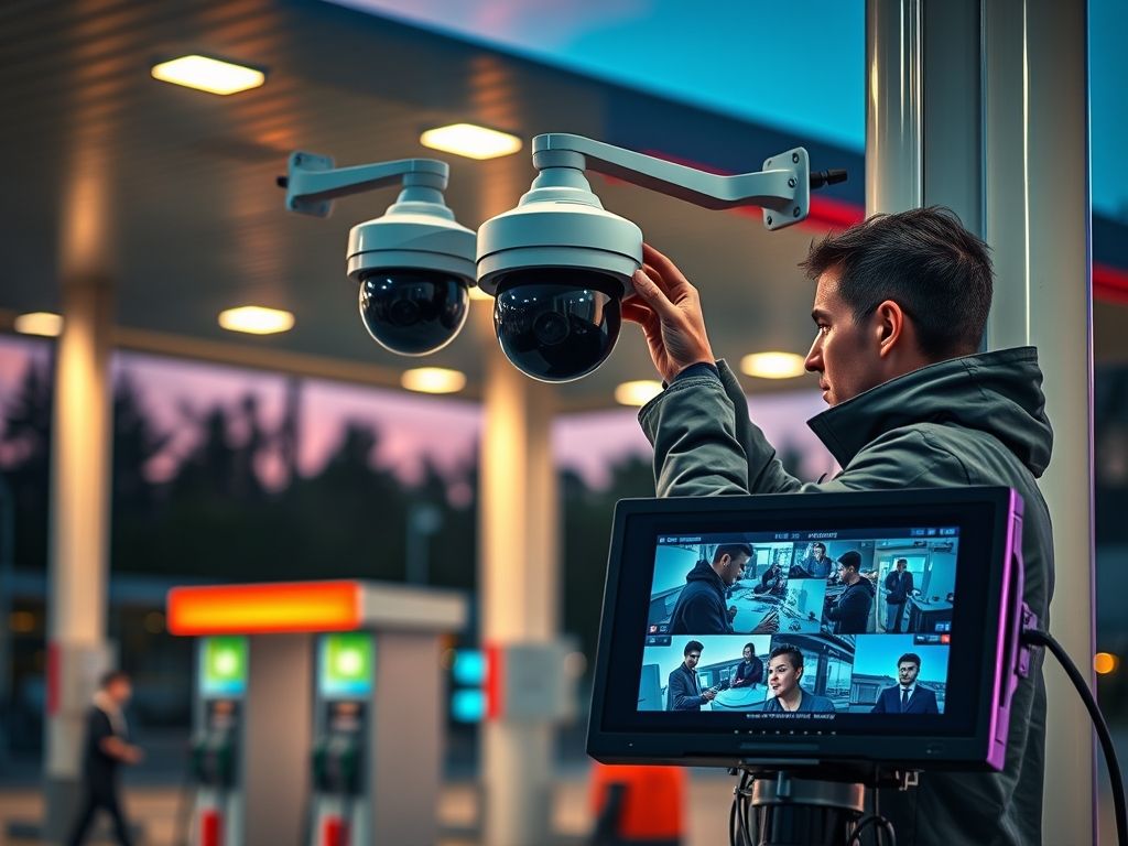 Câmera de Segurança para Postos de Gasolina