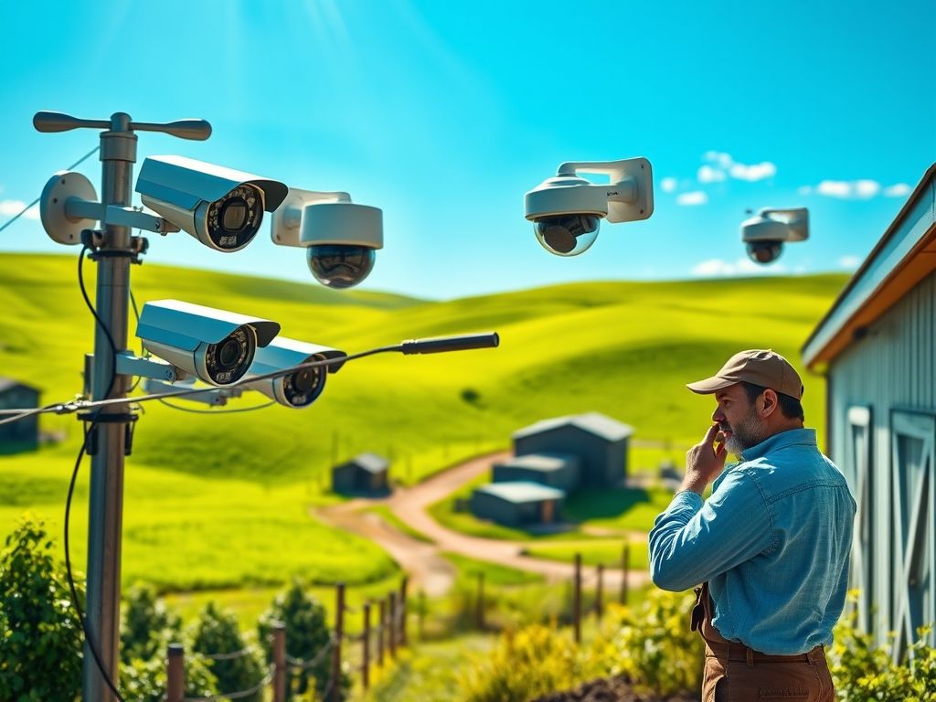 Câmera de segurança para propriedades rurais