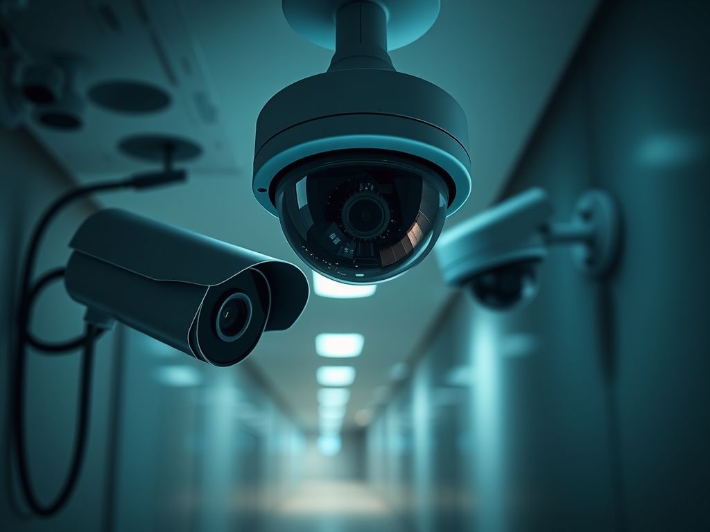 Câmeras de segurança com tecnologia moderna