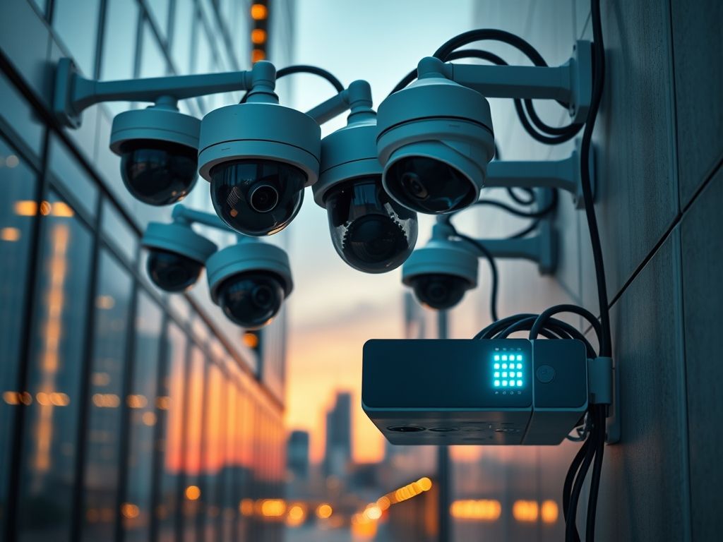 Câmeras de segurança com visão noturna a cores