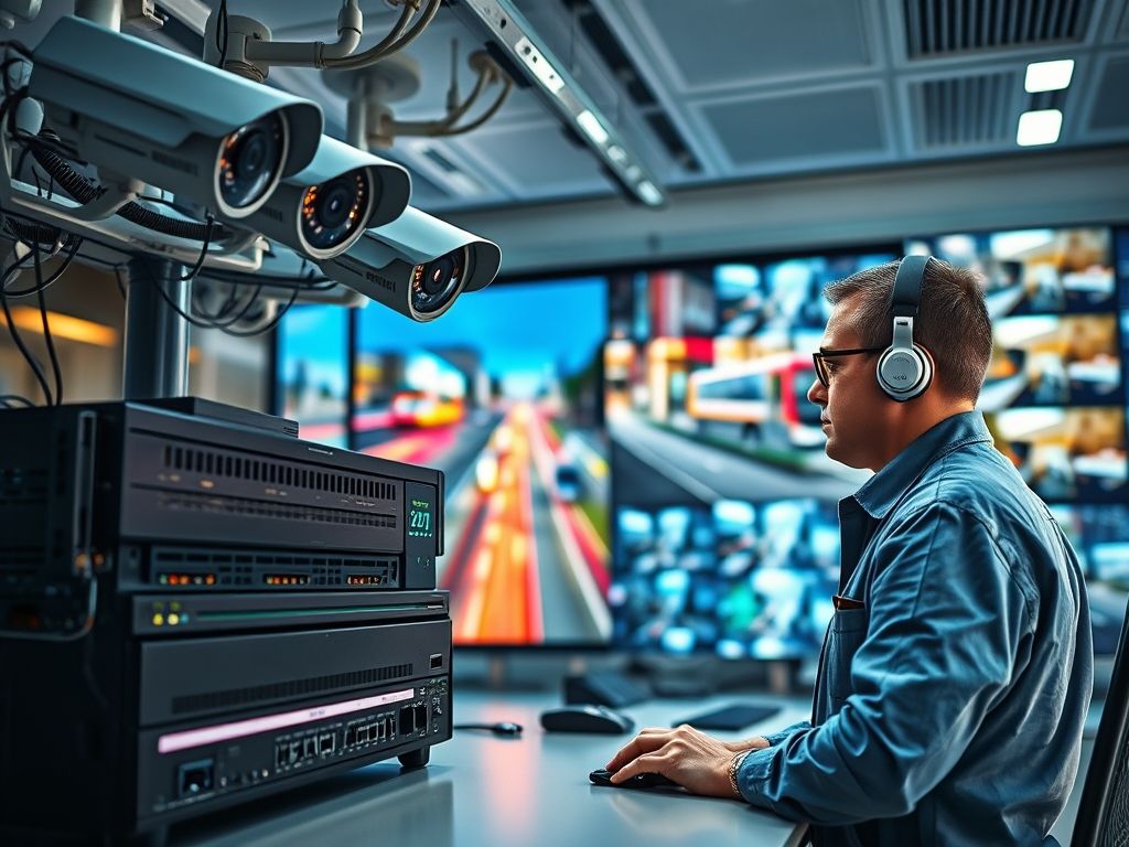 Sistema de câmeras com monitoramento