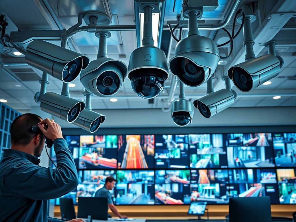 Sistema de monitoramento por câmeras Sistema de monitoramento por câmeras