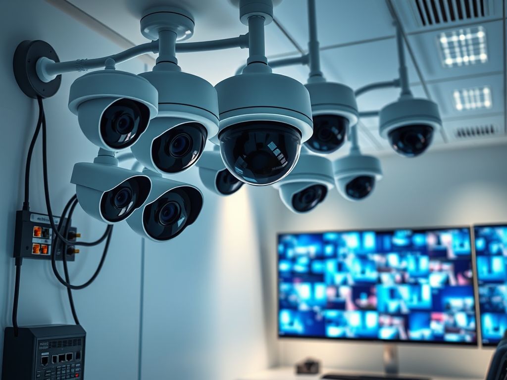 Sistema de segurança com câmeras IP