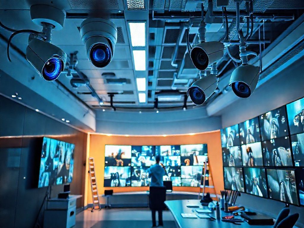 Câmeras de segurança para monitoramento constante Câmeras de segurança para monitoramento constante