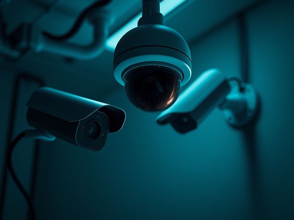 Câmeras de segurança com gravação em loop Câmeras de segurança com gravação em loop