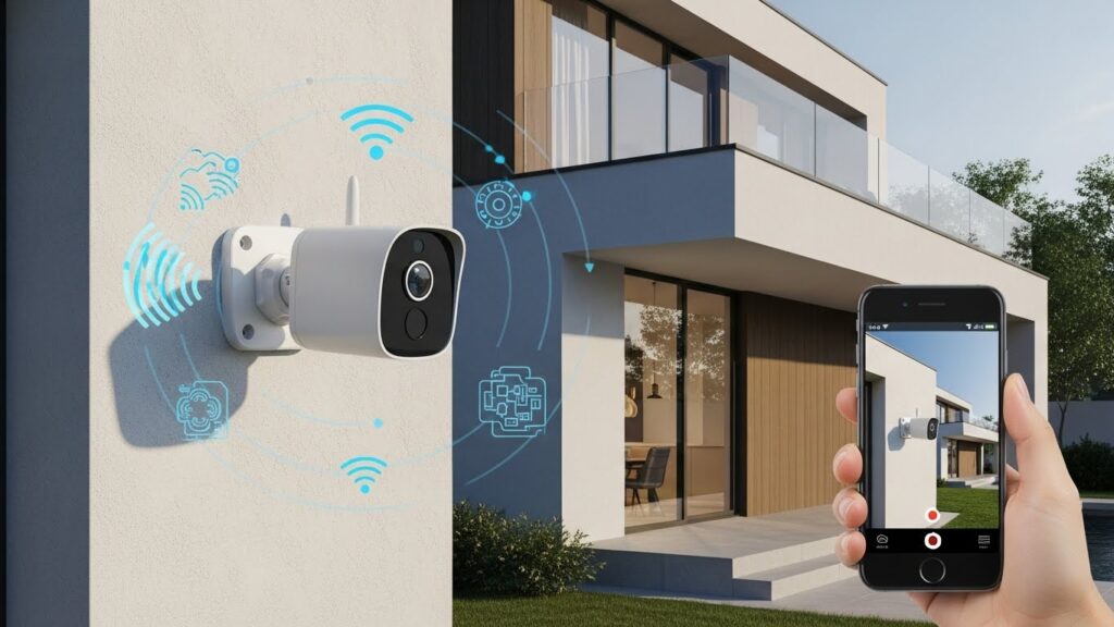 câmera wifi com bateria interna