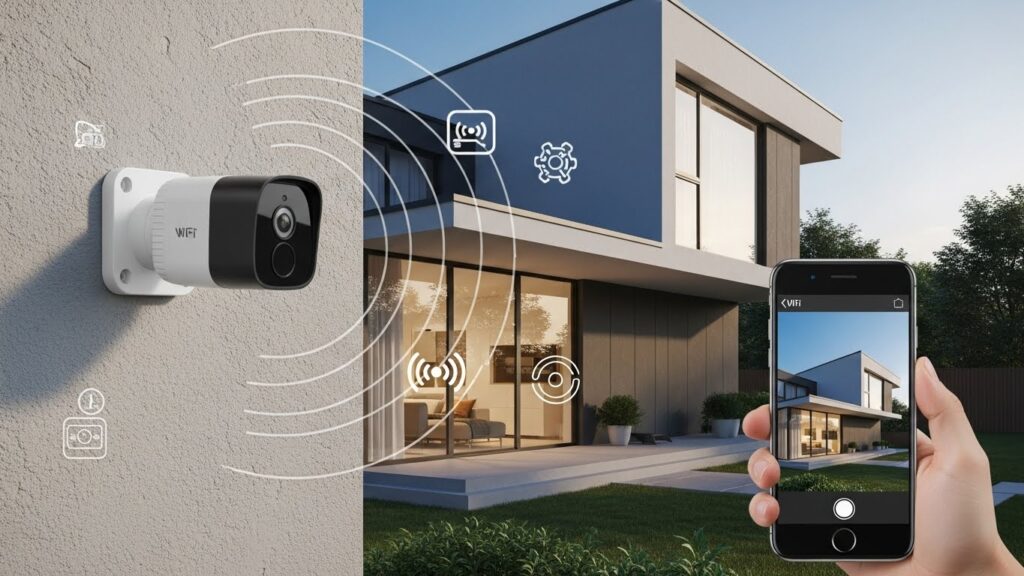 câmera wifi com bateria interna