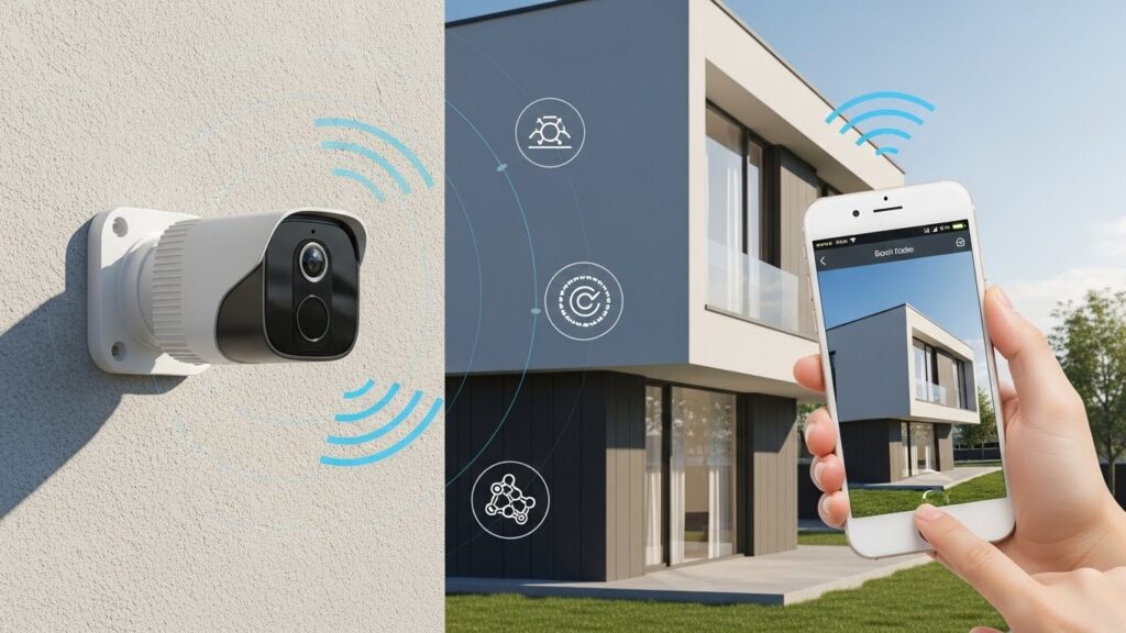 câmera wifi com bateria interna