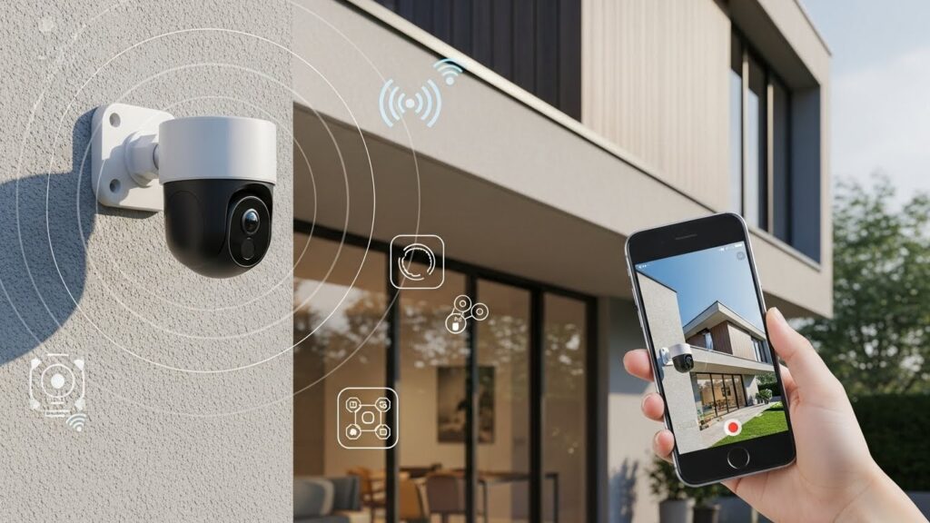 câmera wifi com bateria interna