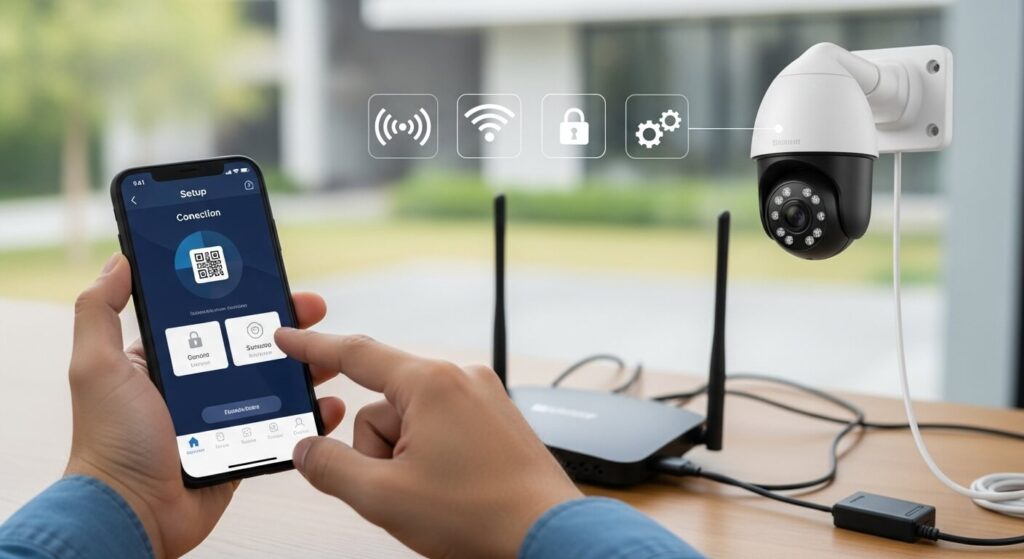 como conectar câmera wifi​