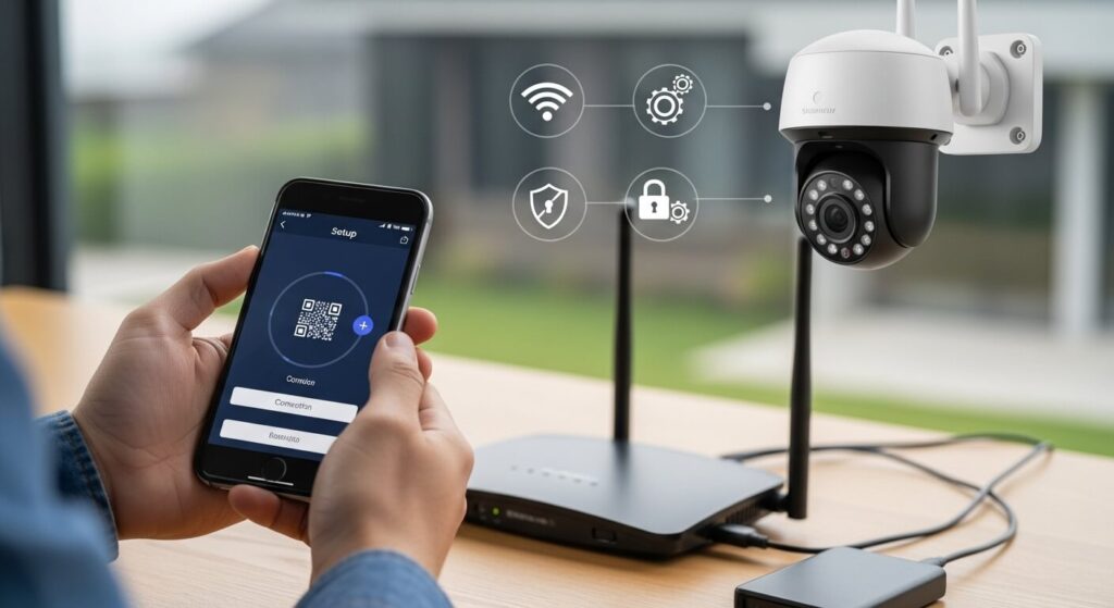 como conectar câmera wifi​