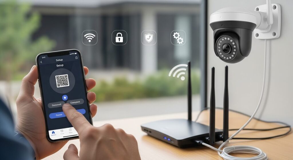 como conectar câmera wifi​