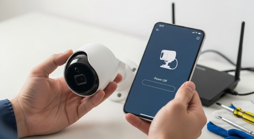 como desligar câmera wifi