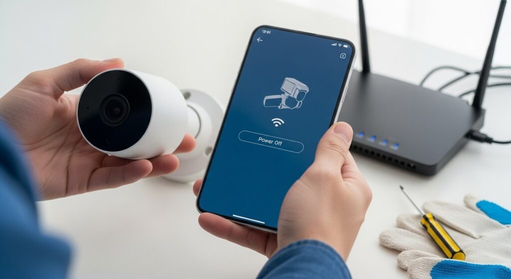 como desligar câmera wifi