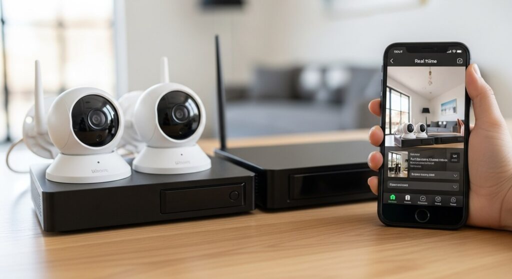 kit câmera de segurança monitorada pelo celular