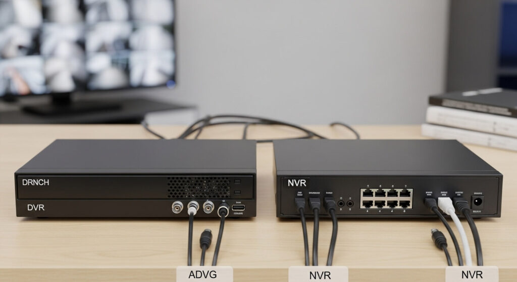 qual a diferença entre dvr e nvr