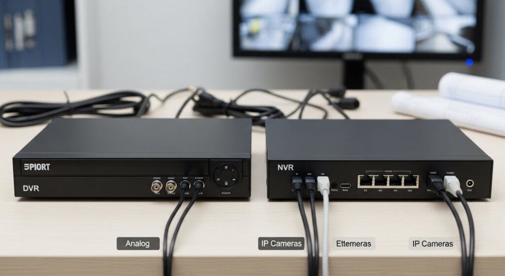 qual a diferença entre dvr e nvr