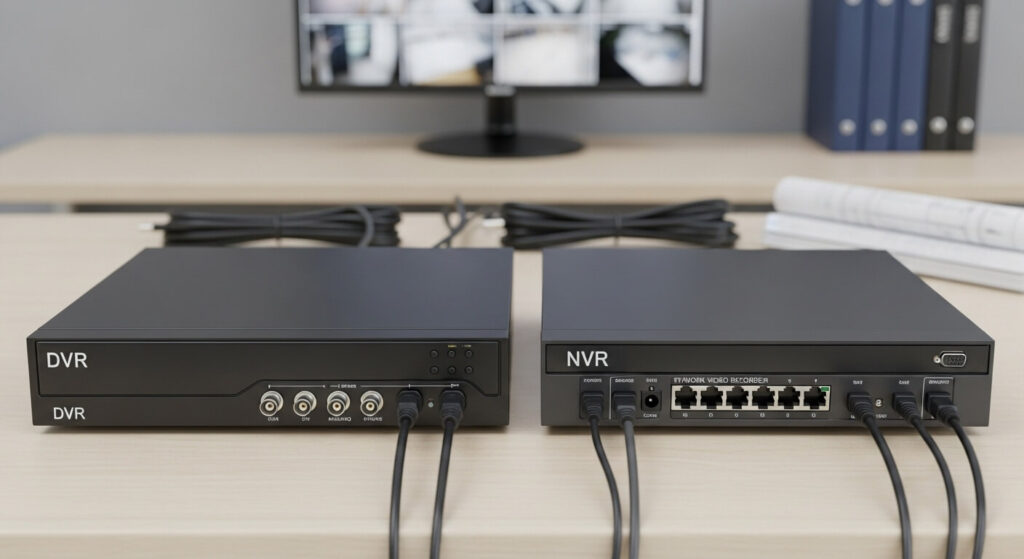 qual a diferença entre dvr e nvr