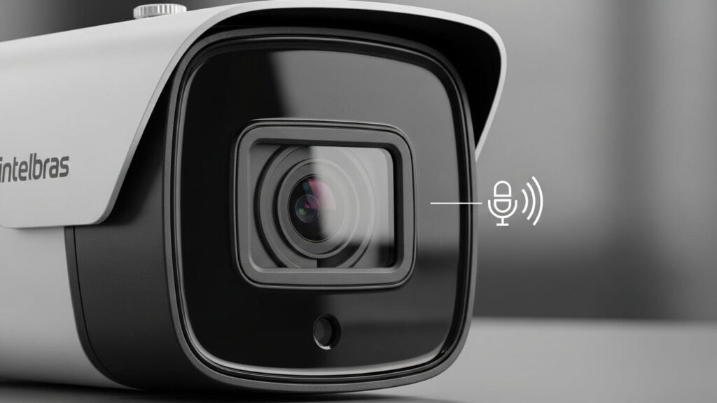 câmera intelbras hdcvi tem áudio