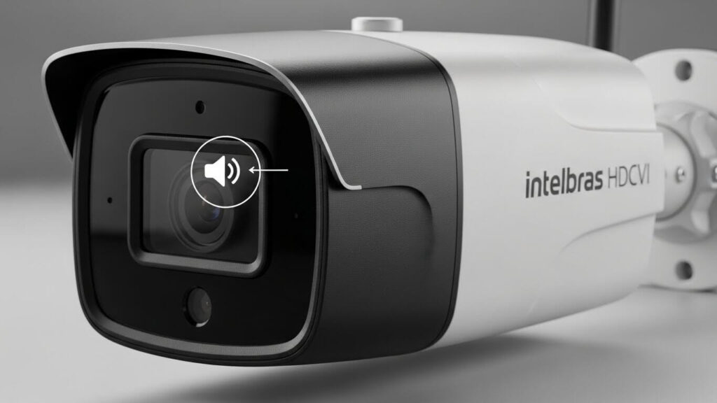 câmera intelbras hdcvi tem áudio