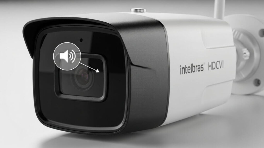 câmera intelbras hdcvi tem áudio