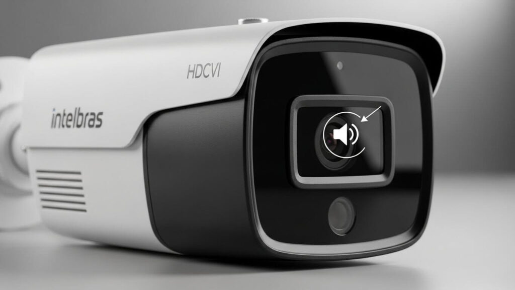 câmera intelbras hdcvi tem áudio