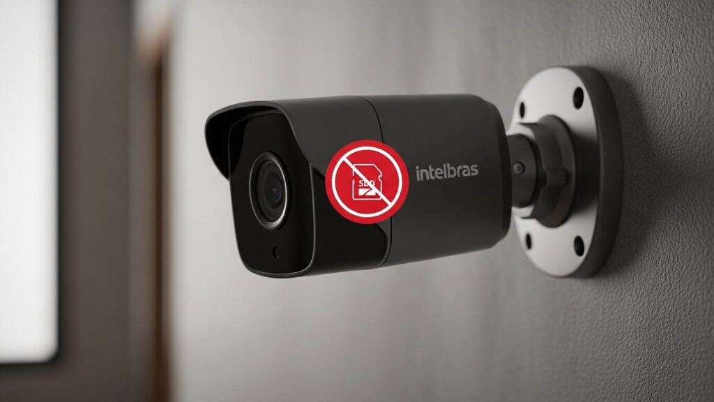 câmera intelbras não está gravando