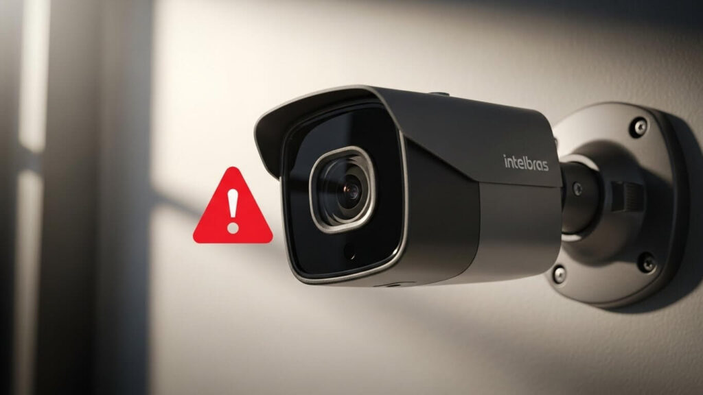 câmera intelbras não está gravando