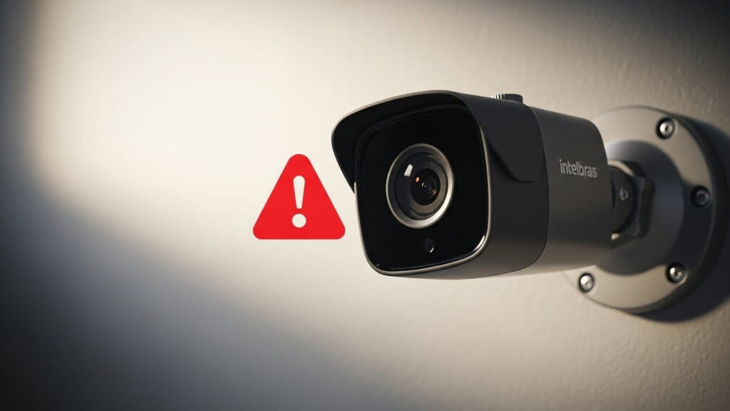 câmera intelbras não está gravando