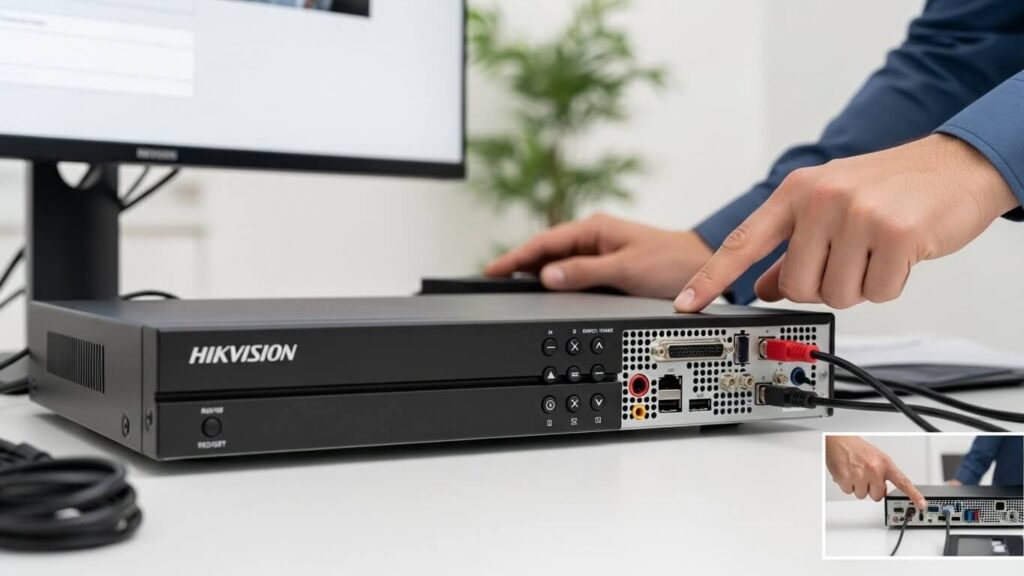 como resetar dvr hikvision