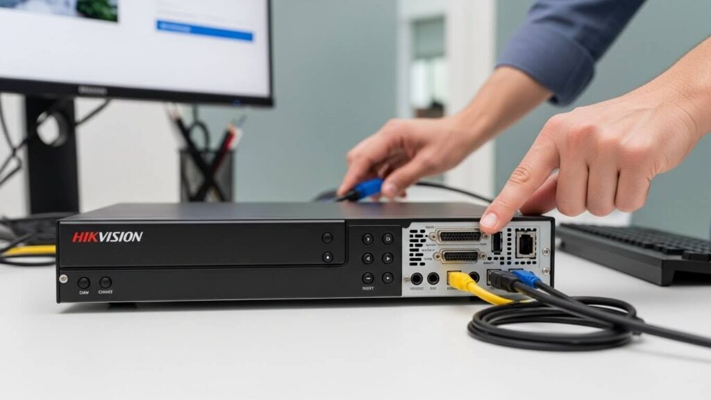 como resetar dvr hikvision