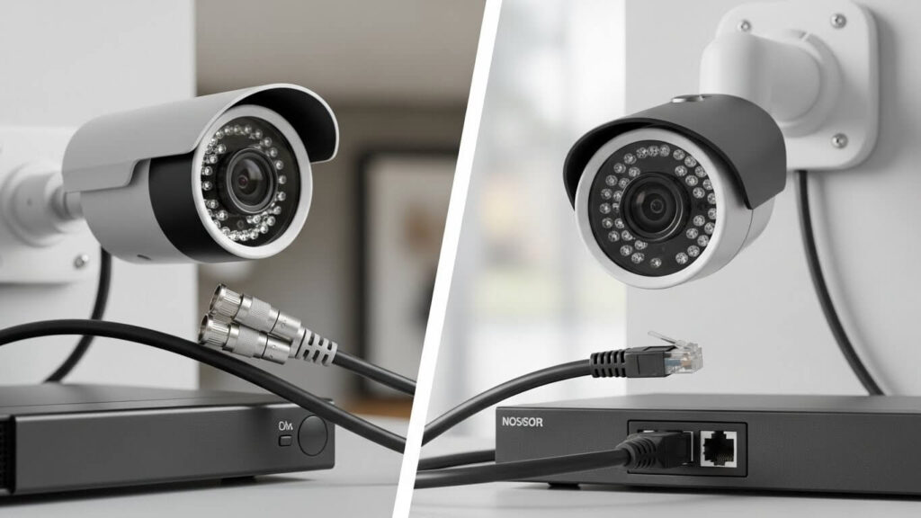 diferença câmera de segurança analógica e digital