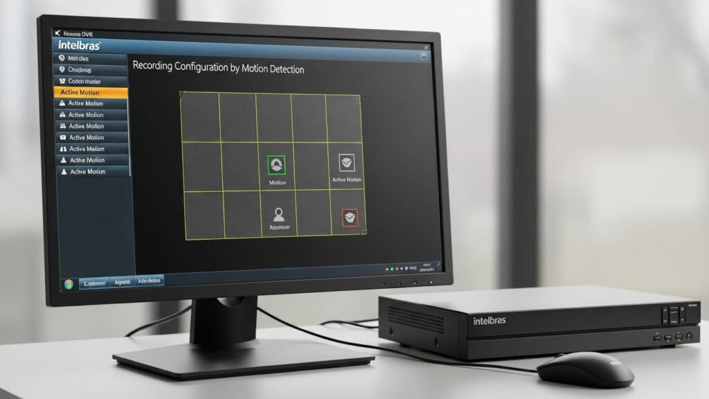 como colocar dvr intelbras para gravar por movimento