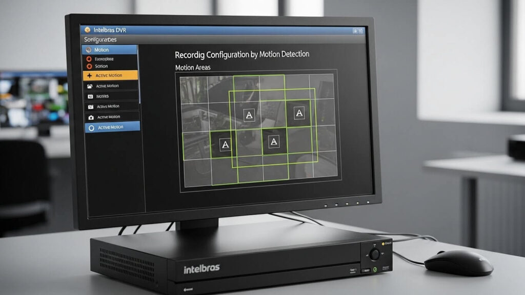 como colocar dvr intelbras para gravar por movimento