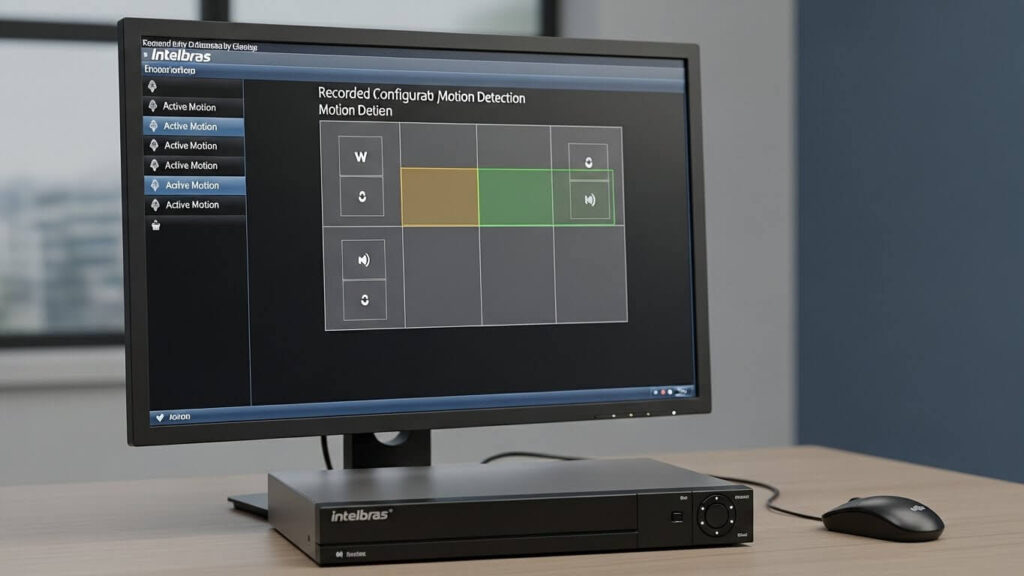 como colocar dvr intelbras para gravar por movimento