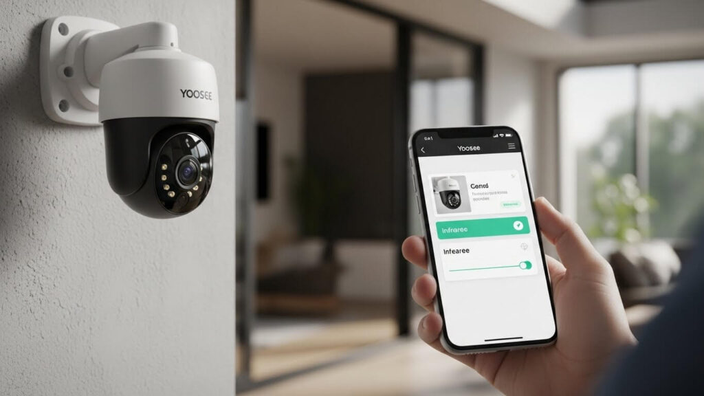 como desligar o infravermelho da câmera yoosee