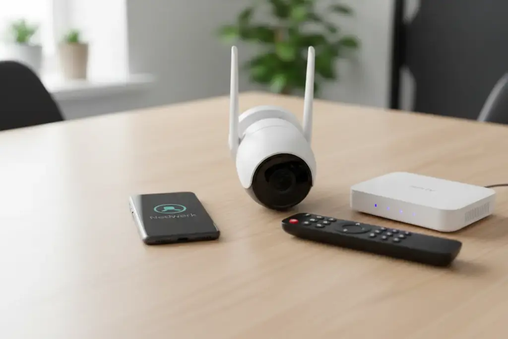 Equipamentos necessários para conectar câmera Wi-Fi na TV